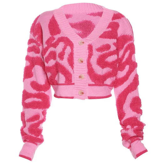 More Than Pink Crop Sweater